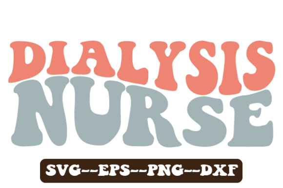 Dialysis Nurse Wavy Svg Sublimation for Crafts and Graphics