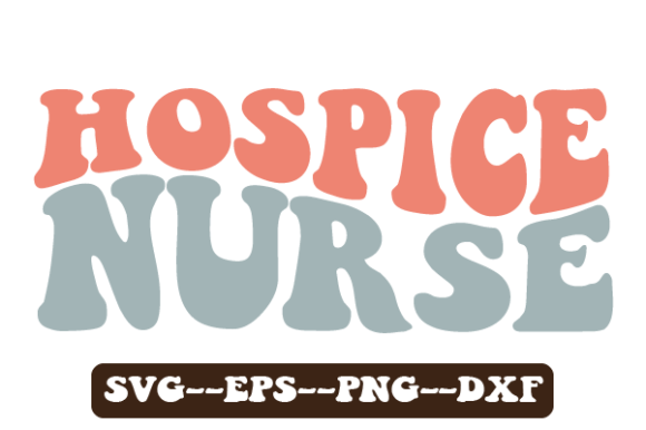 Hospice Nurse Wavy Svg Sublimation for Crafts and Graphics