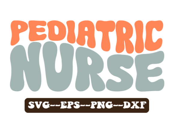 Paediatric Nurse Wavy Svg Sublimation for Crafts and Graphics